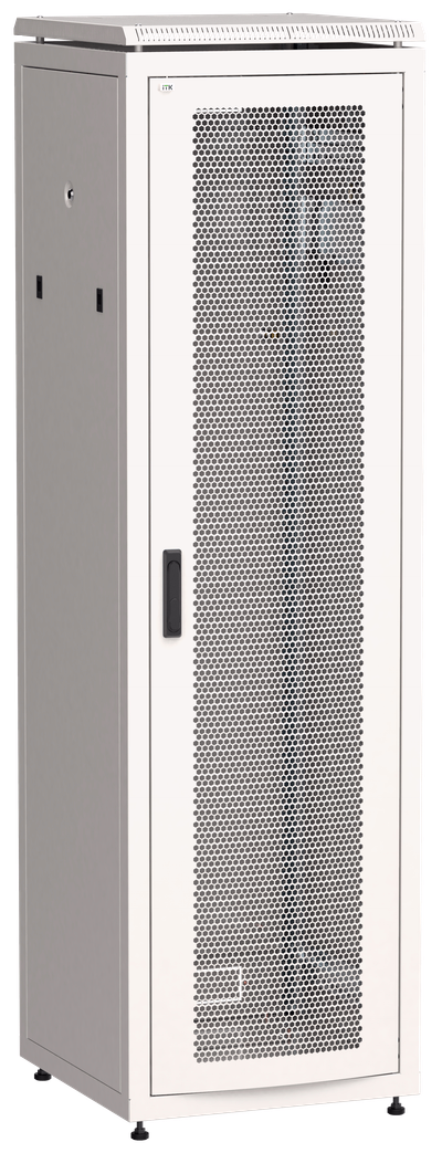 ITK LINEA N Шкаф сетевой 19" 38U 600х800мм перфорированная передняя дверь серый