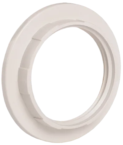 Ring to socket, plastic, E27, white, individual package, IEK