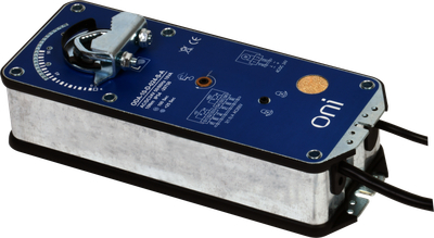 Привод заслонки 10Нм 24В AC/DC 2 позиционный с возвратной пружиной с дополнительным переключателем ONI