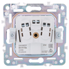 SKANDY Розетка 1-местная с заземлением с защитными шторками и крышкой 16А IP44 SK-R11Sa песочный IEK3