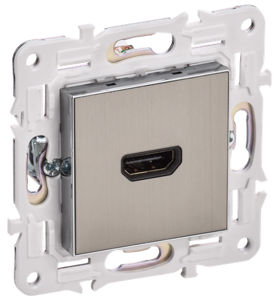 SKANDY Розетка HDMI SK-H01N металл никель IEK