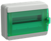 TEKFOR Корпус пластиковый КМПн-12 IP65 зеленая прозрачная дверь IEK0