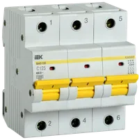 KARAT Automatic circuit breaker BA47-150 3P C 125A 15kA IEK