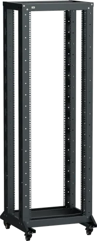 ITK LINEA F Стойка двухрамная на роликах 24U 600х600мм черная