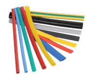 TTU set 8/4 (4x black, 2x white, red, blue, yellow, green) 10x10 cm/pack. IEK