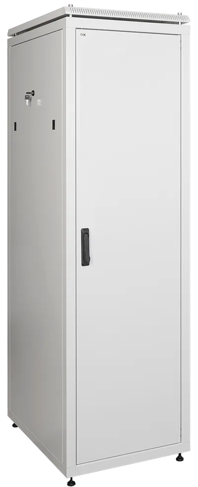 ITK LINEA N Шкаф сетевой 19" 38U 600х600мм металлическая передняя дверь серый