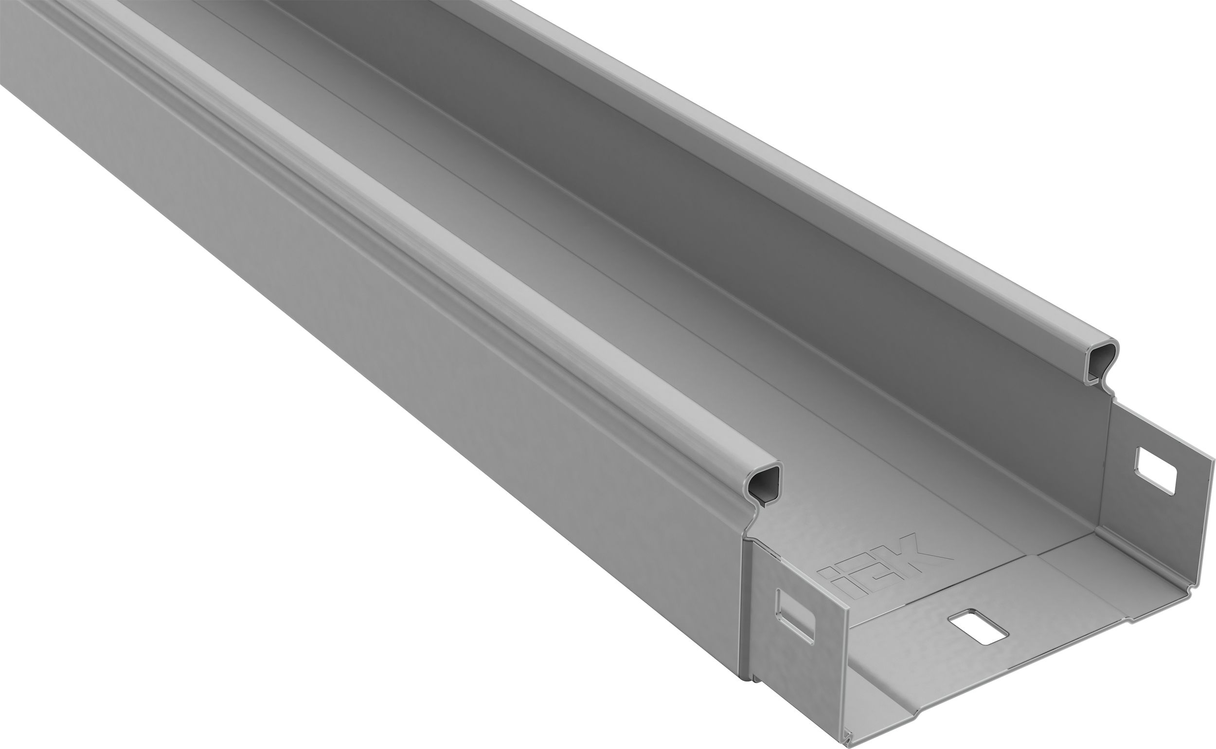 ESCA Лоток неперфорированный 50х100х3000 RAL 9016 IEK (CLNK10-050-100-3)