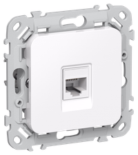 FLITE Розетка компьютерная RJ45 категория 6 UTP РК6-1-0-ФлБ белый IEK