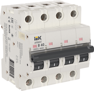 ARMAT Автоматический выключатель M06N 4P B 40А IEK