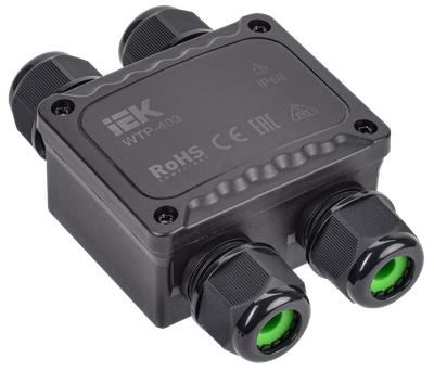 Коробка распределительная герметичная WTP-403 4 ввода IP68 IEK