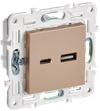SKANDY Розетка USB A+C 3,1А SK-R14Sa песочный IEK0