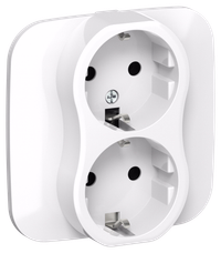 FLITE Розетка 2-местная с заземлением без защитных шторок 16А РС12-0-А-ФлБ белый IEK