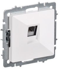 BRITE Розетка телефонная RJ11 РТ10-БрБ белый IEK