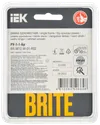 BRITE Рамка 1-местная РУ-1-1-Бр металл черный RE IEK2