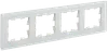 BRITE Frame 4-gang RU-4-2-Br glass white matt IEK0