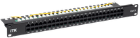 ITK 1U телефонная патч-панель кат. 3 50 портов RJ45 (Dual)