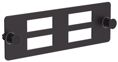 ITK Планка для 4-х адаптеров оптических SC-Duplex черная