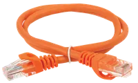 ITK Коммутационный шнур (патч-корд) кат.6 UTP PVC 0,5м оранжевый