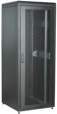 ITK LINEA N Шкаф сетевой 19" 28U 800х800мм перфорированная передняя дверь задняя металлическая черный