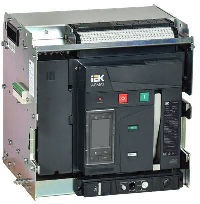 ARMAT Draw-out air circuit breaker 4P size B 85kA 800A TT trip unit with accessory kit 220V: motor drive shunt trip trip coil IEK
