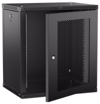 ITK LINEA W Шкаф настенный 12U 600х450мм дверь перфорированная черный 2.0