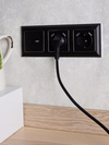 BRITE Розетка USB A+C 18Вт РЮ11-1-БрЧ черный IEK7