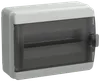TEKFOR Корпус пластиковый КМПн-12 IP65 черная прозрачная дверь IEK0