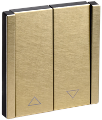 FORTE&PIANO Выключатель жалюзи 10А FP611M металл шампань IEK