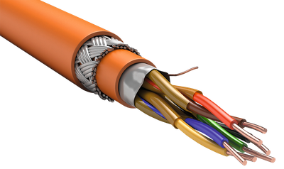 ITK Кабель бронированный RS-485 2х2х0,64 Кнг(А)-FRLS оранжевый (200м)