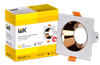 LIGHTING Downlight 4107 recessed swivel for GU10 lamp white/gold plastic IEK2