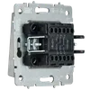 BRITE 2-gang switch with indication for hotels 10А ВС10-2-9-BrА aluminum IEK4