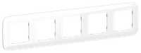 FLITE Рамка 5-местная РУ-5-А-ФлБ белый IEK