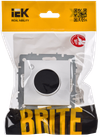 BRITE Термостат электронный с индикацией ТС10-1-БрАБ арктический белый IEK1