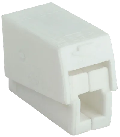 The 224 series building and installation terminal is designed for connecting chandeliers, sconces, fans or other electrical equipment without the use of special tools.