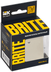 BRITE Выключатель карточный 30А ВС10-1-8-БрКр бежевый IEK1