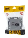 BRITE TV+RJ45 socket Cat.5e PTB/PK12-BrA aluminium IEK6
