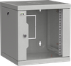 ITK LINEA WS Шкаф 10" 9U 320х310мм дверь обзорная со стеклом серый0