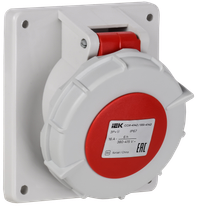 Розетка встраиваемая ССИ-4142 16А-6ч/380В 3P+PE IP67 IEK