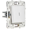SKANDY Выключатель 1-клавишный проходной с индикацией 10А SK-V08W арктический белый IEK3