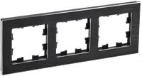 BRITE Frame 3-gang RU-3-1-BrCh metal black IEK