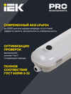 LIGHTING PRO Светильник светодиодный ДСП 1422А 40Вт 1ч 6500К IP65 1200мм с БАП IEK4