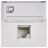 Розетка компьютерная РКИ-20-00-П RJ-45 UTP кат.5e (на 2 модуля) ПРАЙМЕР белая IEK2