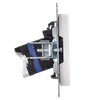 BRITE Розетка компьютерная двойная RJ45 кат.6 РК11-2-БрАБ арктический белый IEK4