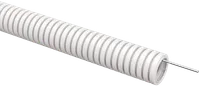 ELASTA Corrugated PVC pipe d=25mm with probe white (50m) IEK
