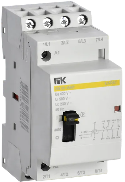 Modular contactor with manual operation KM20-40MR AC KARAT IEK