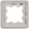 BRITE Рамка 1-местная РУ-1-1-Бр металл алюминий RE IEK6