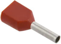 Insulated lug NGI2 0,75-8 (dark red, 20pcs.) IEK