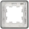 BRITE Рамка 1-местная РУ-1-1-Бр металл титан RE IEK6