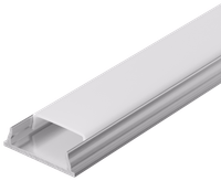 Профиль алюминиевый для светодиодной ленты 1606 гибкий накладной прямоугольный 2м с комплектом аксессуаров (опал) IEK