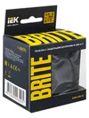 BRITE Socket outlet 1-gang grounded with protective shutters 16A with USB A+C 18W RUSH11-1-BRCH black IEK6